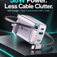 ADMOS AM-821PD 50W GaN Charger – Built-In Retractable USB-C Cable