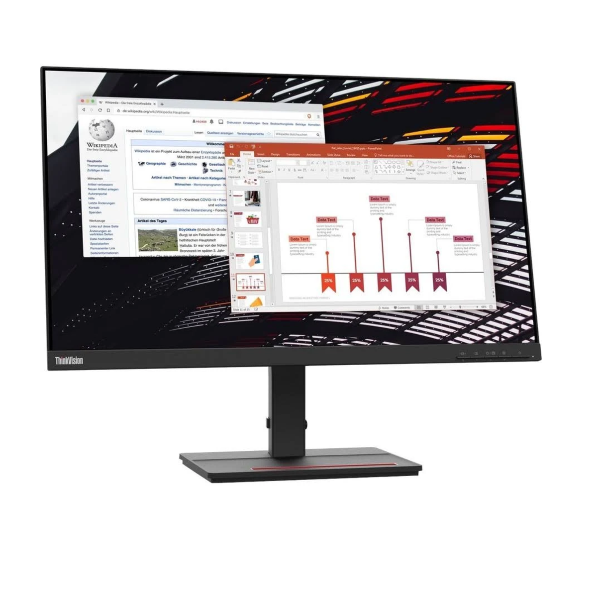 Lenovo ThinkVision S24e 23.8" Full HD LED Monitor – Slim Business Display